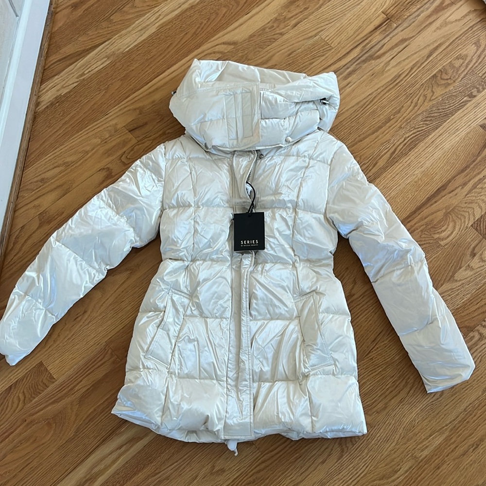 Paradiski NB Series by Nicole Benisti ski jacket puffer jacket in Pearl